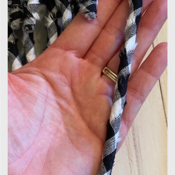 12 Primitive 6" Handmade black Buffalo plaid Candy Canes Christmas Orname… - Picture 4 of 6